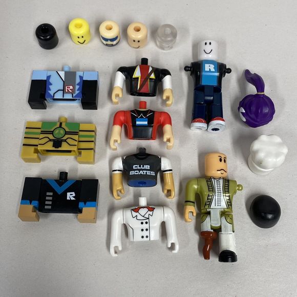 Roblox Figurines Lot Of 21 Full Action Figures W/ Extras Heads Hair No Codes Toy - Picture 2 of 6